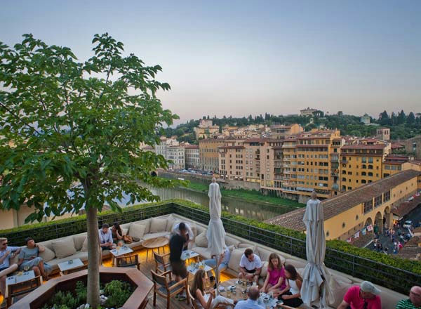 La Terrazza Rooftop Bar, a bar in Florence, Italy