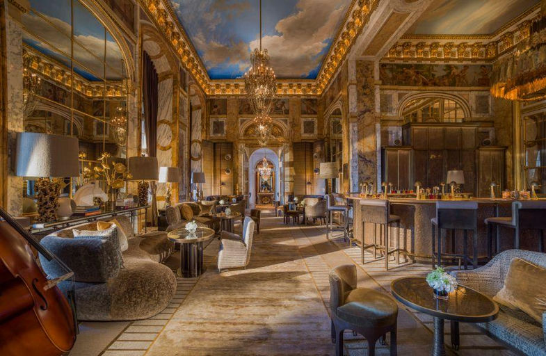 Les Ambassadeurs Bar at Crillon Hotel , a restaurant in Paris, France