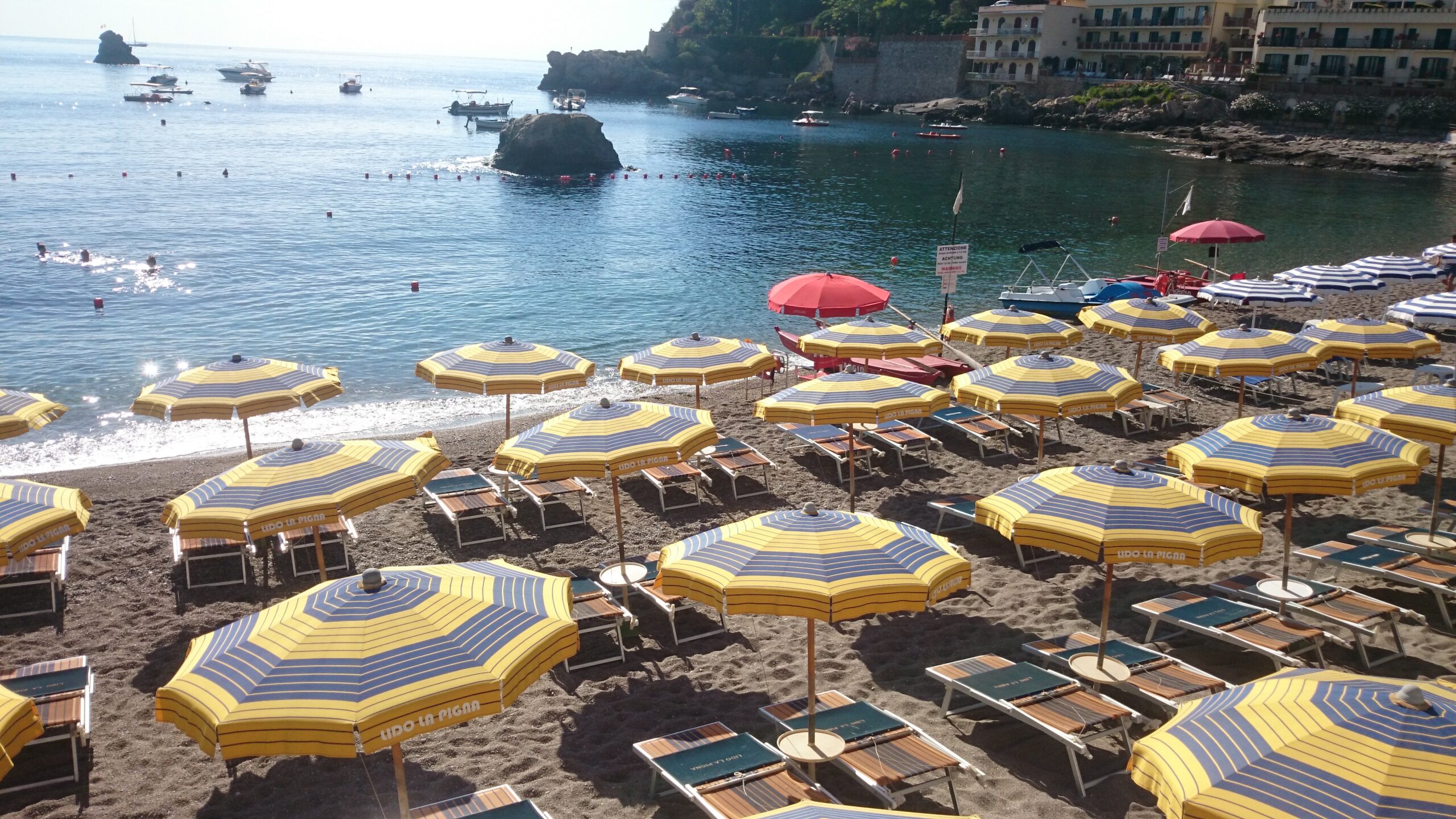 Lido La Pigna, a beach club in Sicily, Italy