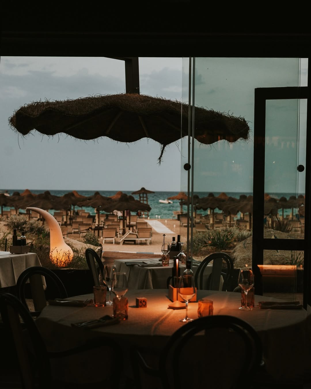 Lido Tamatete, a beach club in Sardinia, Italy