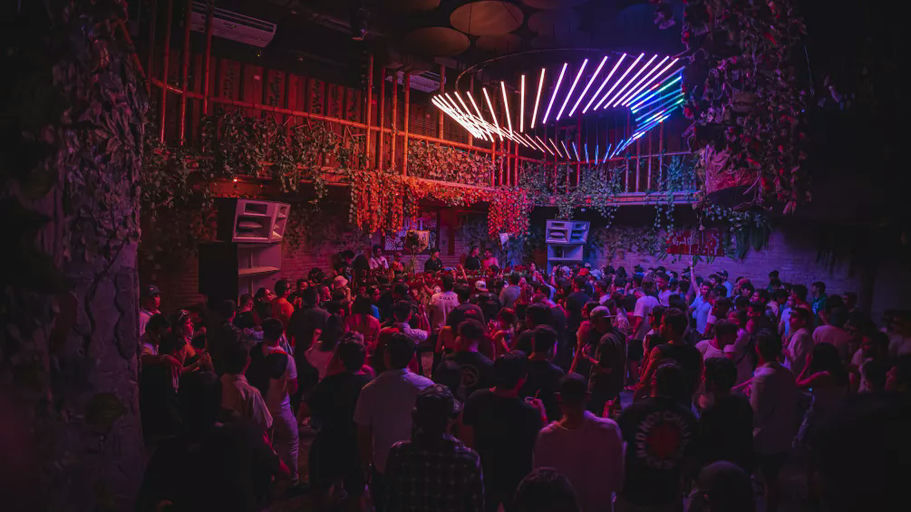 Lost Beach Club, a night club in Montañita, Ecuador