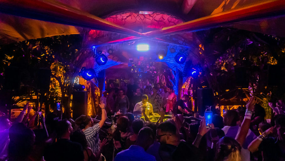 Mía Beach Club, a night club in Tulum, Mexico