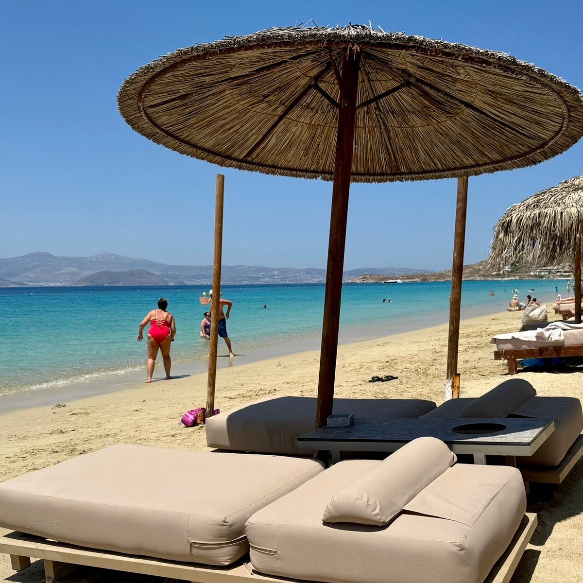 Macao Beach, a restaurant in Naxos, Greece
