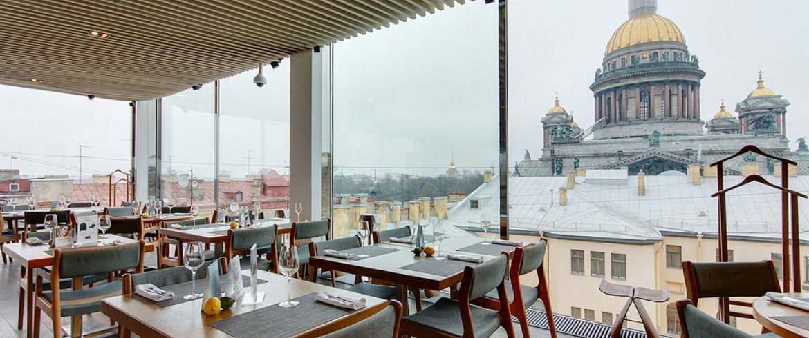 Mansarda, a restaurant in St. Petersburg, Russia