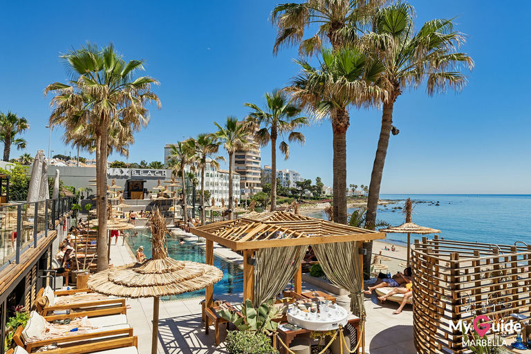 Max Beach, a beach club in Marbella, Spain