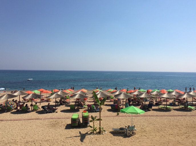 Metaxa Bar, a beach club in Kefalonia, Greece