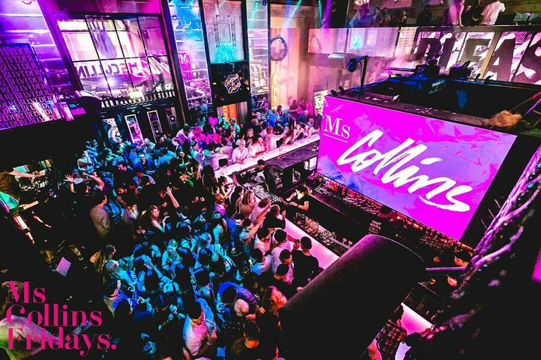 Ms Collins, a night club in Melbourne, Australia