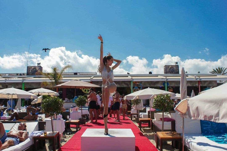 Nassau Beach Club, a beach club in Ibiza, Spain