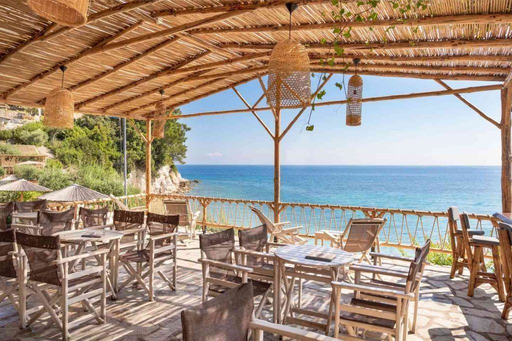 Navagos Beach Bar, a bar in Samos, Greece