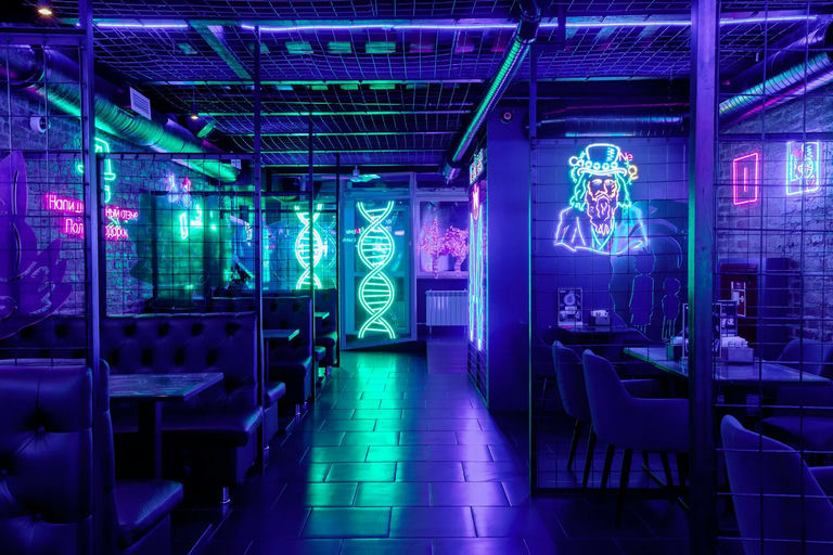 Neon Bar, a bar in St. Petersburg, Russia