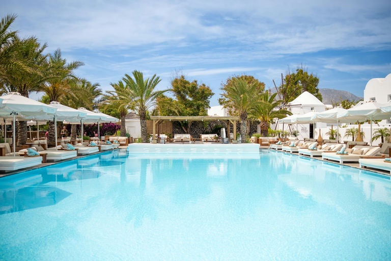 Nikki Beach Santorini, a beach club in Santorini, Greece