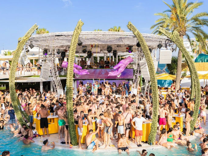 O Beach Ibiza, a night club in Ibiza, Spain