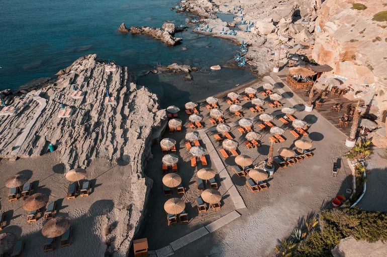 Oasis Beach  , a beach club in Rhodes, Greece