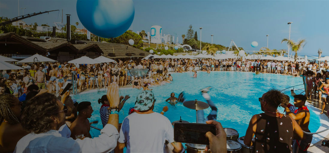 Opium Beach Club, a beach club in Marbella, Spain