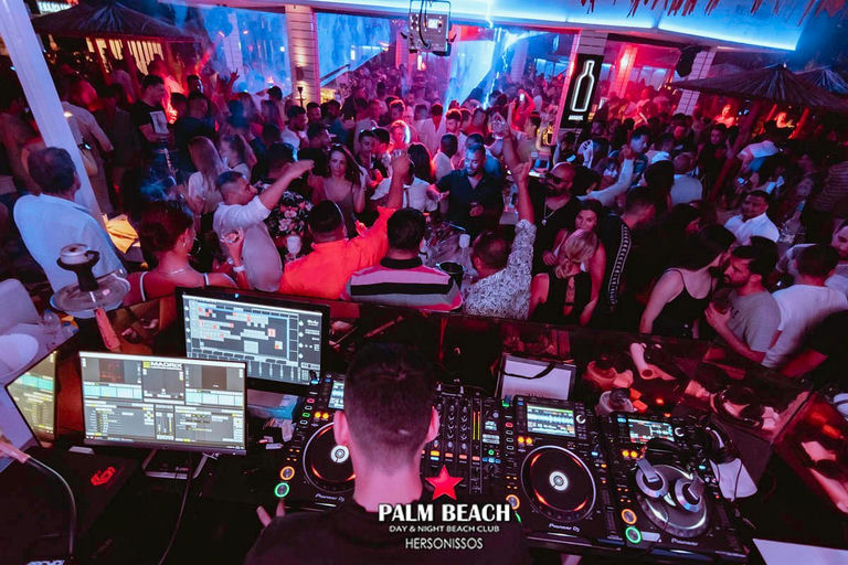 Palm Beach Club Lounge, a beach club in Crete, Greece