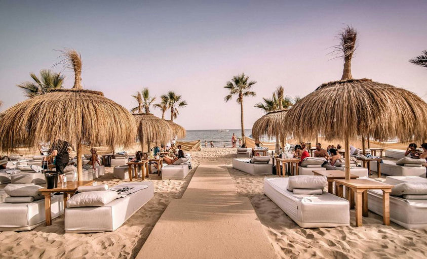 Playa Padre , a beach club in Marbella, Spain