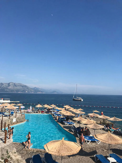 Ploče Beach Club, a beach club in Budva, Montenegro