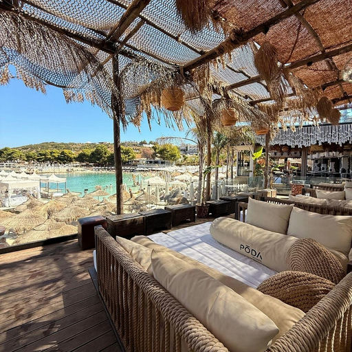 Poda Beach Club, a beach club in Ksamil, Albania