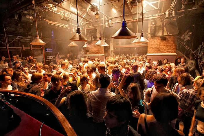 Propaganda, a night club in Moscow, Russia