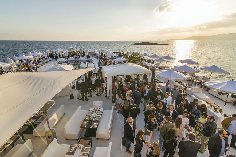 Purobeach, a beach club in Mallorca, Spain