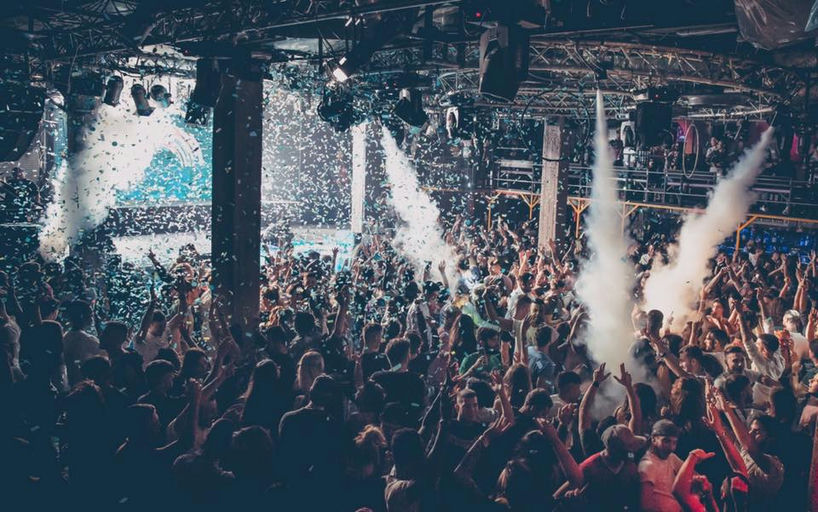 Qube Disco, a night club in Rome, Italy