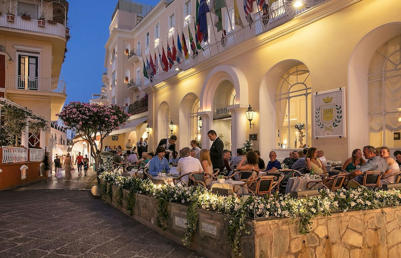 Quisisana Terrace Bar, a restaurant in Capri, Italy
