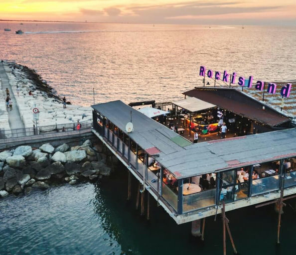 Rock Island  , a restaurant in Rimini, Italy