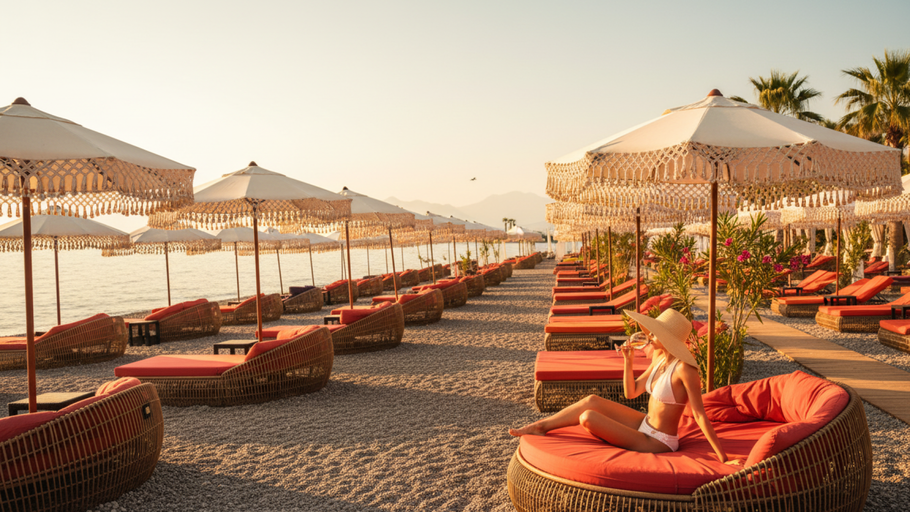 Roxy Beach Club, a restaurant in Antalya, Turkey