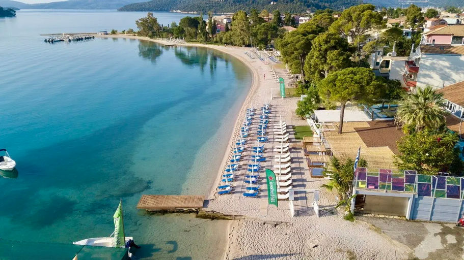 Sailinn Beach Club, a restaurant in Lefkada, Greece
