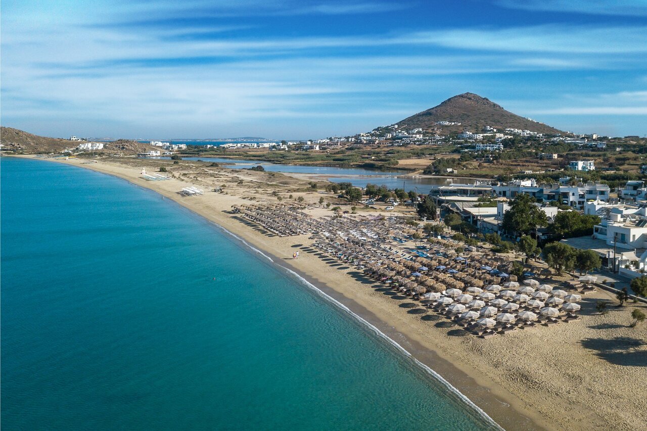 Sensu Beach, a restaurant in Naxos, Greece