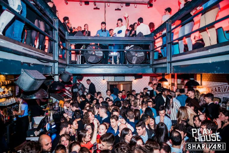 Sharivari  , a bar in Rome, Italy