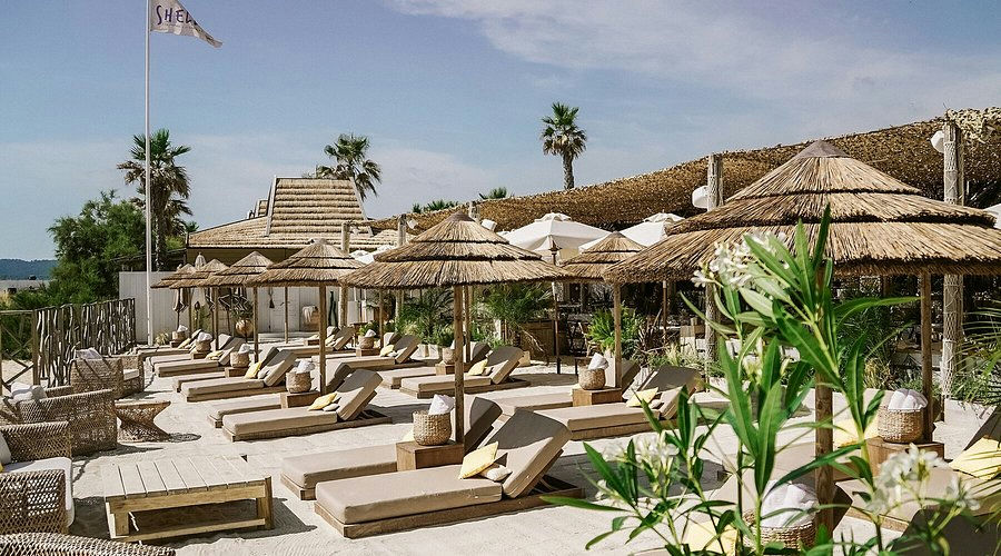 Shellona, a beach club in St. Tropez, France