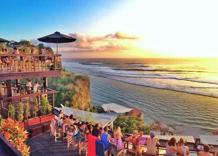Single Fin, a beach club in Bali, Indonesia