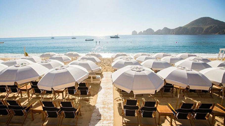SUR Beach House, a beach club in Cabo San Lucas, Mexico