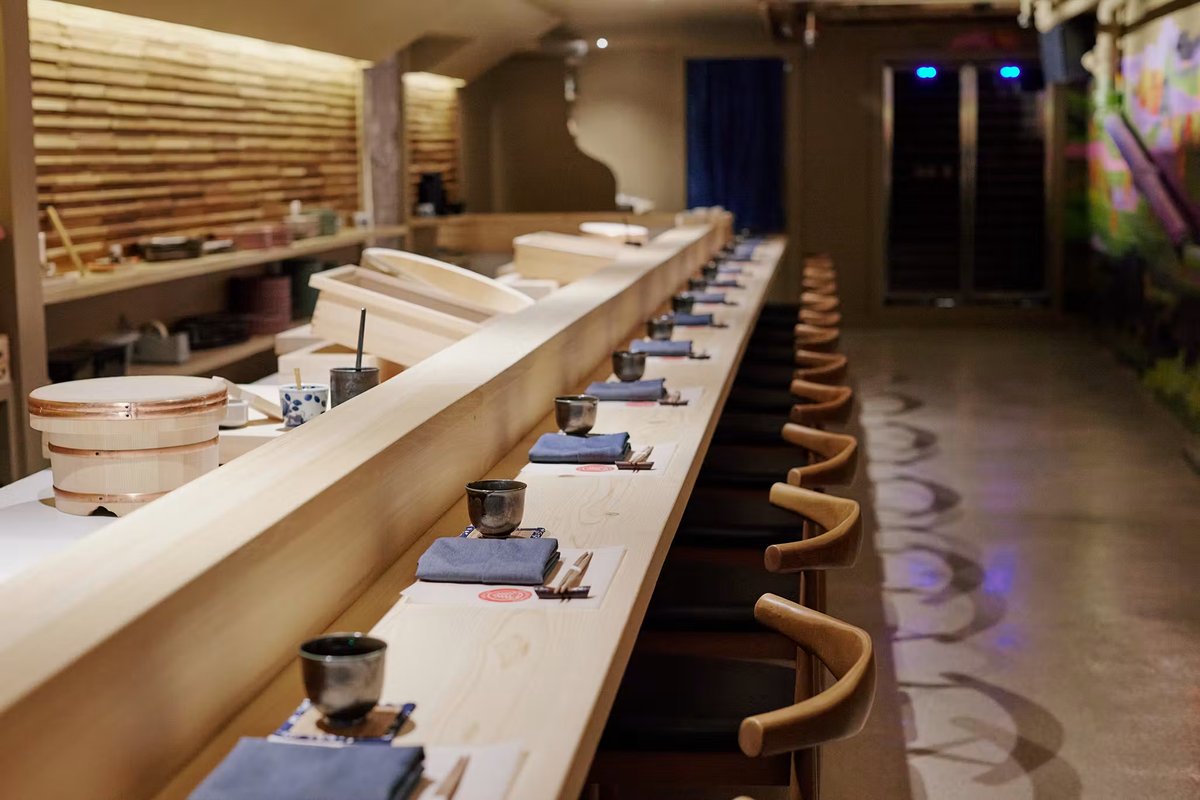 Sushi @ Temple Records, a restaurant in Boston, USA — photo 1