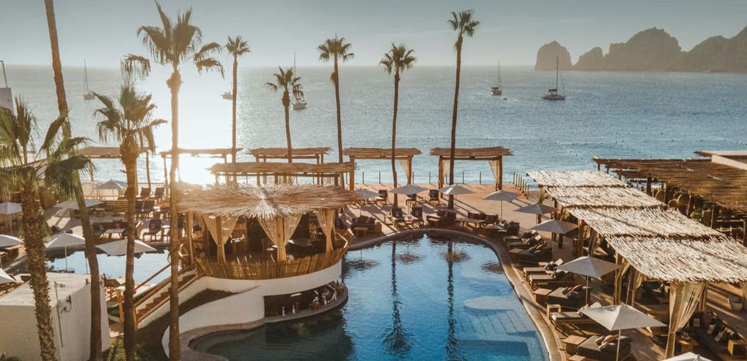 Taboo Beach, a beach club in Cabo San Lucas, Mexico