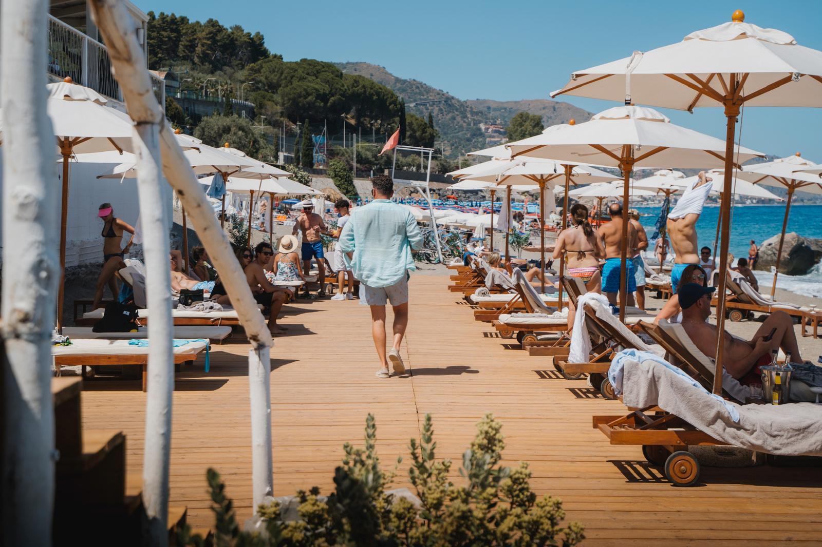 Tao Beach Club, a beach club in Sicily, Italy