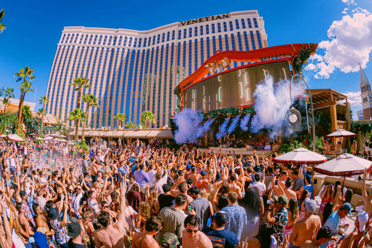TAO Beach , a beach club in Las Vegas, USA