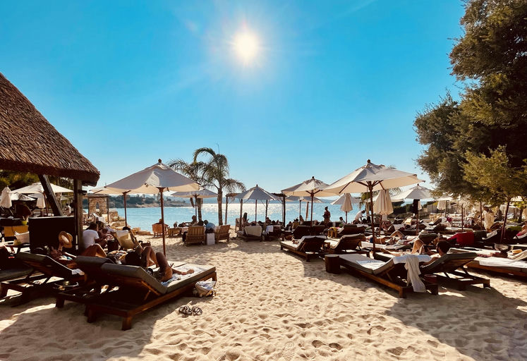 The Beach Of Momo, a beach club in Çeşme, Turkey