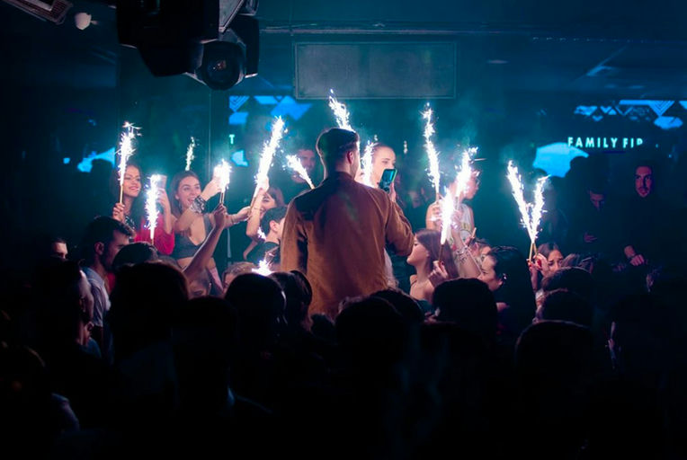 The Club Milano, a night club in Milan, Italy