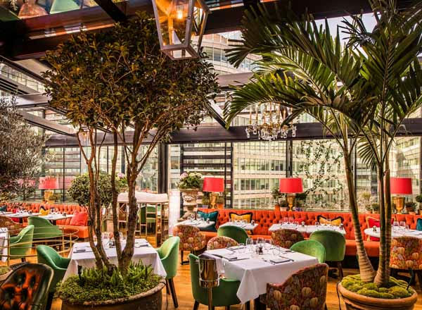 The Ivy Roof Garden, a restaurant in Manchester, England