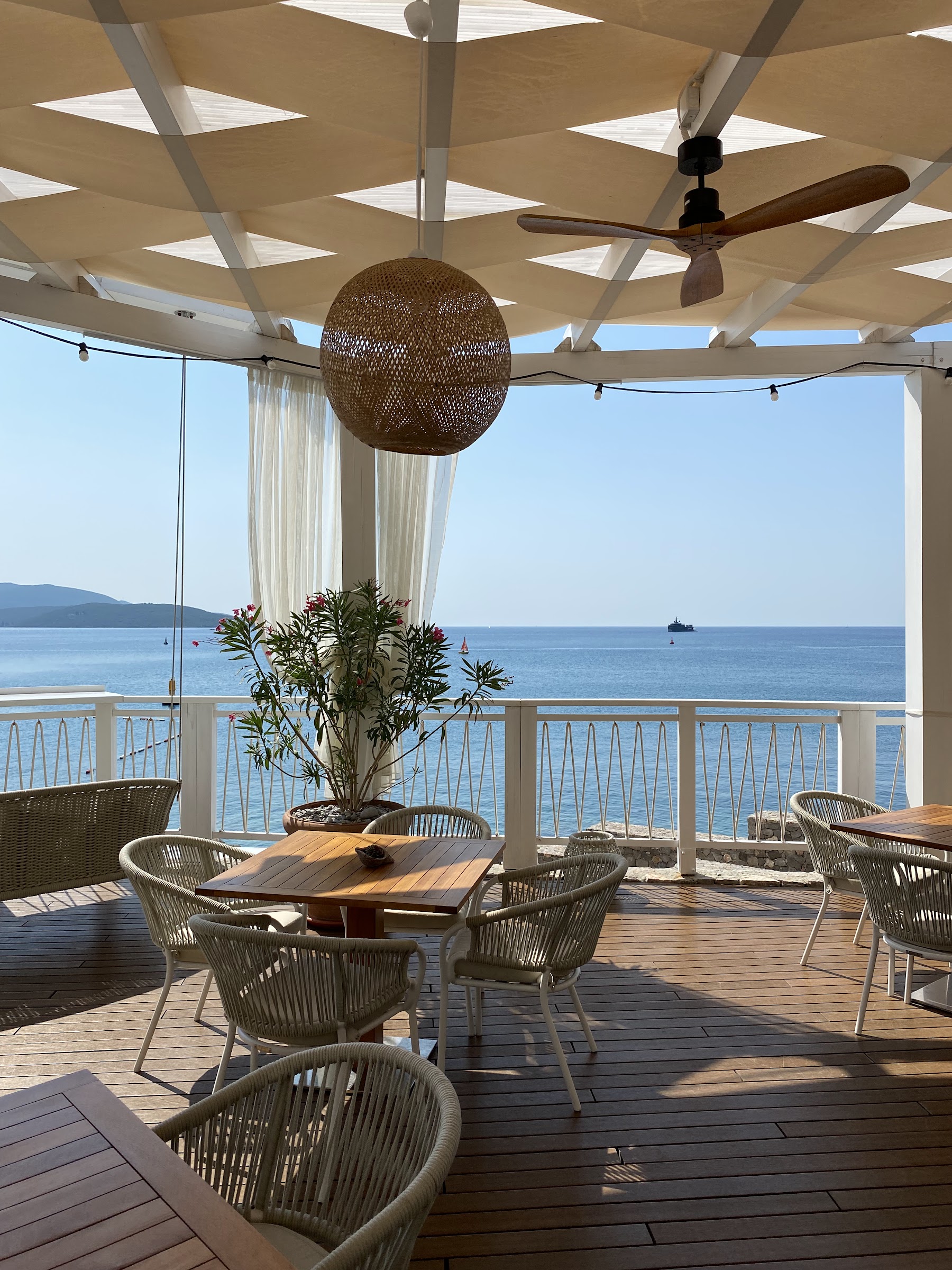 The Rok Sea Lounge, a beach club in Kotor, Montenegro — photo 1