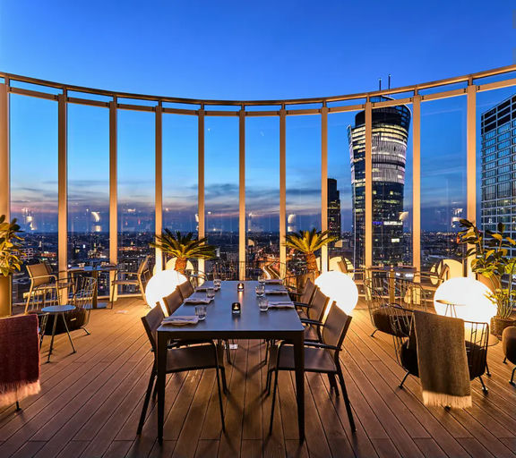 The Roof Sky Bar, a restaurant in Warsaw, Poland
