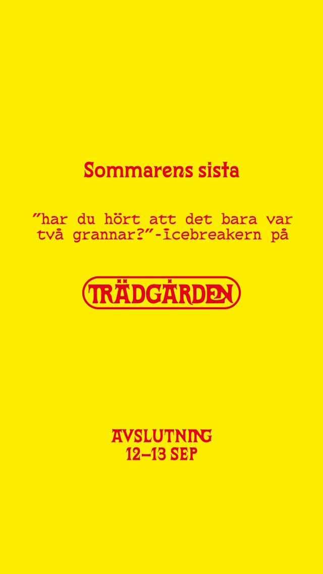 Video 1 from Trädgårde 