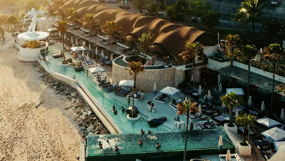 Tropical Temptation, a beach club in Bali, Indonesia