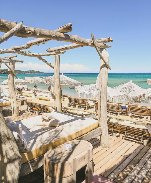 Verde Beach, a beach club in St. Tropez, France