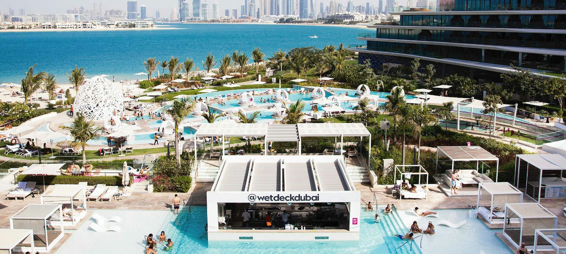 Wet Deck at W Dubai, a beach club in Dubai, UAE — photo 1