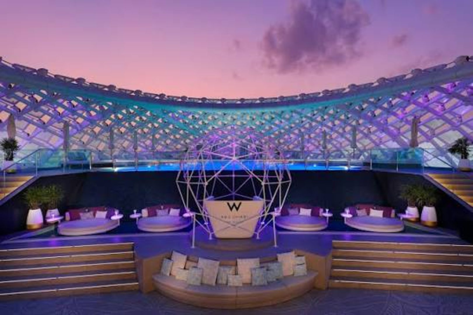 Wet Deck at W Hotel, a pool club in Abu Dhabi, UAE — photo 6