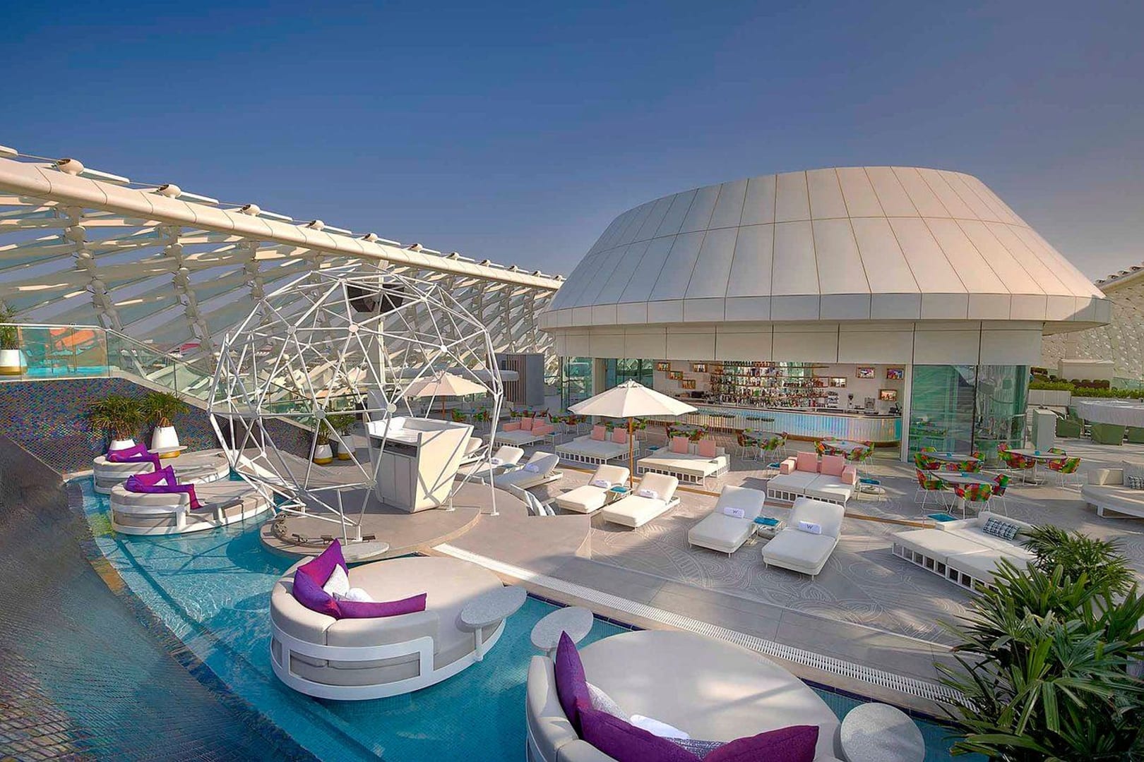 Wet Deck at W Hotel, a pool club in Abu Dhabi, UAE — photo 2