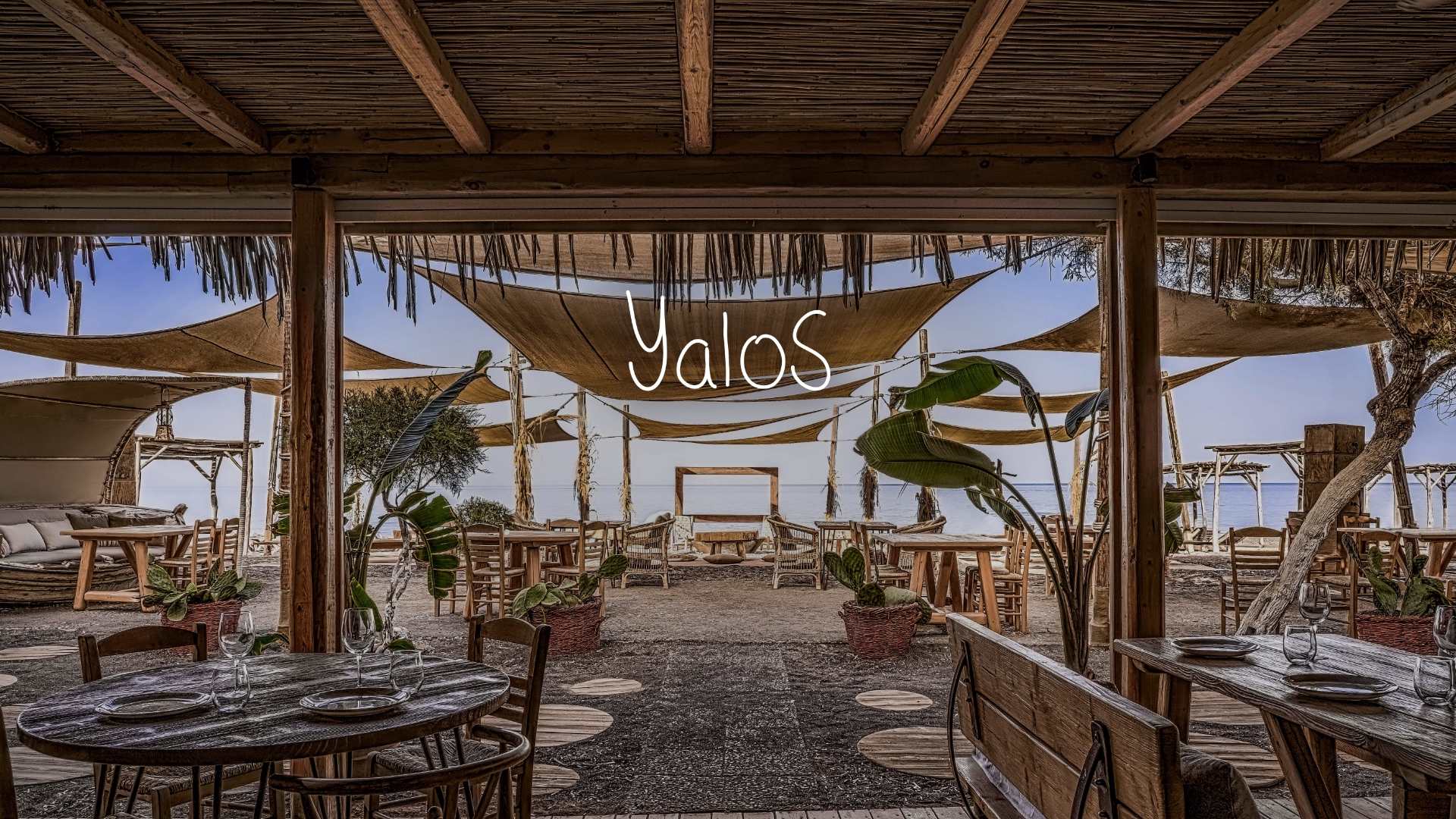 Yalos, a restaurant in Santorini, Greece